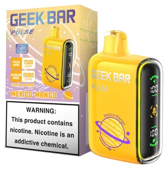 Geek Bar Pulse 15K Mexico Mango flavor 15000 puff disposable vape at iSmokee smoke shop Orlando and Kissimmee