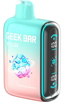 Geek Bar Pulse 15K Frozen Strawberry flavor 15000 puff disposable vape at iSmokee smoke shop Orlando and Kissimmee