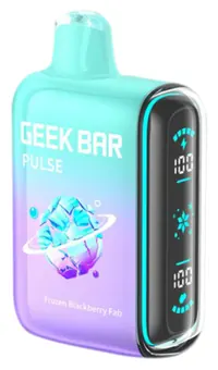 Geek Bar Pulse 15K Frozen Blackberry Fab flavor 15000 puff disposable vape at iSmokee smoke shop Orlando and Kissimmee