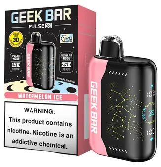 Geek Bar Pulse X Watermelon Ice flavor 25000 puff disposable vape at iSmokee smoke shop Orlando and Kissimmee