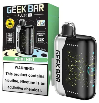 Geek Bar Pulse X Miami Mint flavor 25000 puff disposable vape at iSmokee smoke shop Orlando and Kissimmee