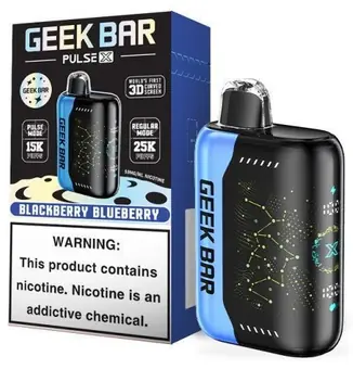 Geek Bar Pulse X Blackberry Blueberry flavor 25000 puff disposable vape at iSmokee smoke shop Orlando and Kissimmee