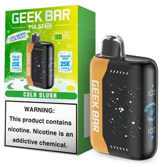 Geek Bar Pulse X Cola Slush flavor 25000 puff disposable vape at iSmokee smoke shop Orlando and Kissimmee