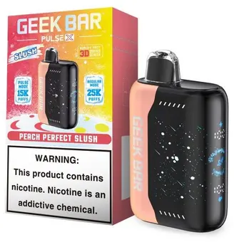 Geek Bar Pulse X Peach Perfect Slush flavor 25000 puff disposable vape at iSmokee smoke shop Orlando and Kissimmee