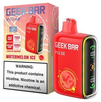Geek Bar Pulse 15K Watermelon Ice flavor 15000 puff disposable vape at iSmokee smoke shop Orlando and Kissimmee