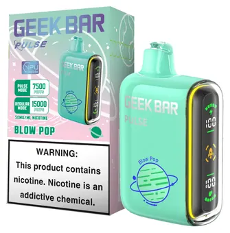 Geek Bar Pulse 15K Blow Pop flavor 15000 puff disposable vape at iSmokee smoke shop Orlando and Kissimmee