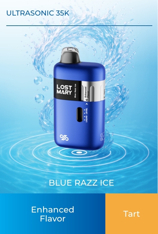 Lost Mary Ultrasonic 35K Blue Razz Ice flavor at iSmokee near Disney World