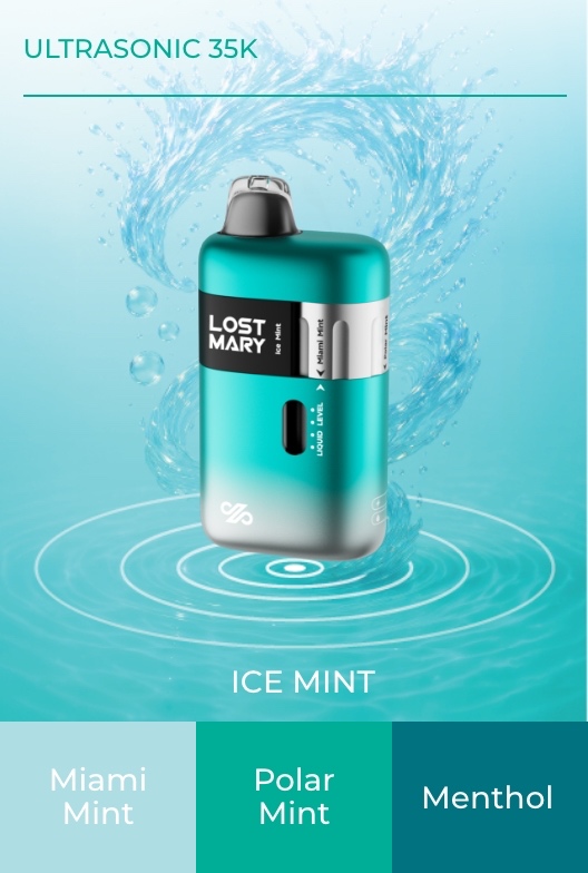 Lost Mary Ultrasonic 35K Ice Mint flavor vape at iSmokee Kissimmee smoke shop
