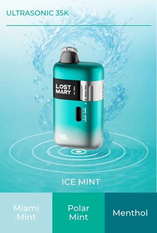 Lost Mary Ultrasonic 35K Ice Mint flavor vape at iSmokee Kissimmee smoke shop