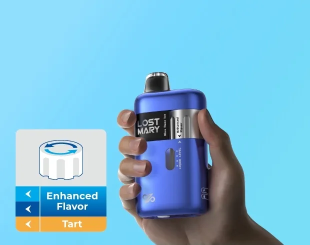 Lost Mary Ultrasonic 35K spin-to-enhance flavor wheel for rounded or tart flavor