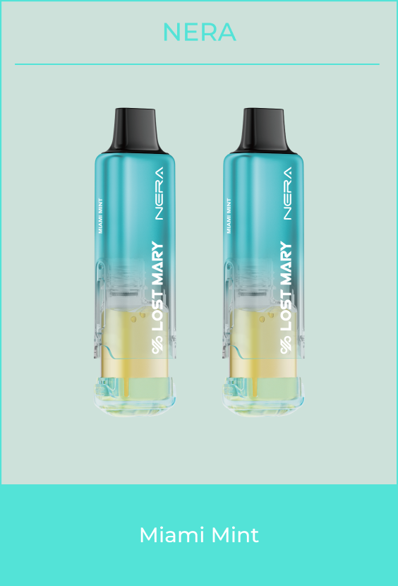 Lost Mary NERA Fullview 70K pod refill pack, available in Pink Lemonade, Strawberry Watermelon and Winter Mint flavors at iSmokee Kissimmee